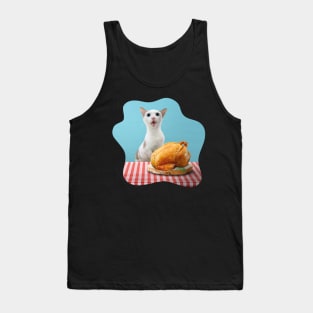 Roast Chicken and Cat Tank Top